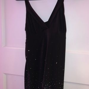 A. Byer Black Tank Top with Sequin, Size Medium